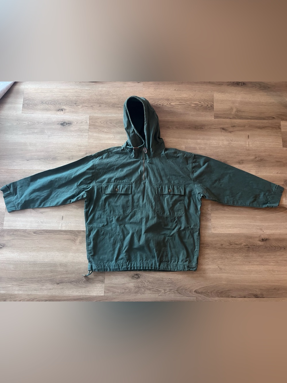 Vintage G.H Bass Outdoors Green Pullover Anorak Jacket